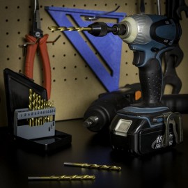 NEIKO 20753A Keyless Chuck Conversion Adapter | 1/4” Hex Shank | Convert Cordless Screwdrivers into Power Drills in Seconds | for Round-Shank Drill Bits | No Keys Needed to Tighten(Pack of 120)