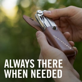 LEATHERMAN Wave Plus - The multi-tool for any task, 18 multipurpose tools with lockable blades for camping, DIY and outdoor adventures made in the USA in black with Molle holster