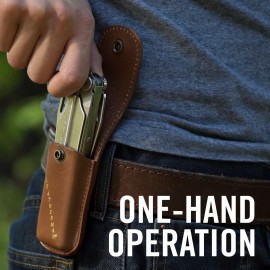 LEATHERMAN Wave Plus - The multi-tool for any task, 18 multipurpose tools with lockable blades for camping, DIY and outdoor adventures made in the USA in black with Molle holster