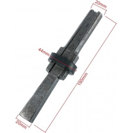 YaeTek 10 Pcs 3/4 Inch Plug Wedge and Feather Shims Stone Splitters Hand Tools for Splitting Concrete Marble Rock Stone Granite