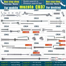 Muzata 45KN Upgraded Custom Hydraulic Hand Crimper Tool for 1/8 Stainless Steel Cable Railing Kit Hardware Wire Rope Swaging 1Pair Dies with Wire Cable Cutter CR09 CK12, CT1