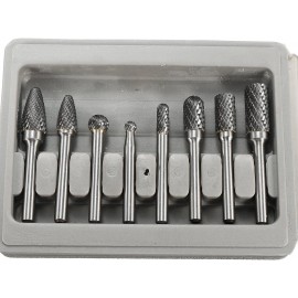 EsportsMJJ 8pcs Carbide Rotary Burr Set 1/4 Inch Shank File Power Tool