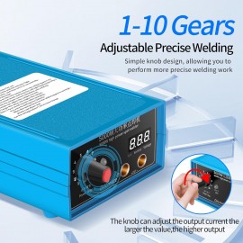 5000W Mini Battery Spot Welder, Portable Spot Welder Machine DIY Kit for 18650 Battery Pack Welding Tools, Adjustable Battery Welding Soldering Machine with Nickel Strip and Spot Welding Pen