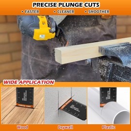 Oscillating Saw Blades,AMZWEL 30 Packs Arc Edge Multitool Blades for Drywall Tools,Oscillating Blades with Titanium,Bi-Metal for Wood/Metal/Plastic Kits Fit Dewalt Milwaukee Ryobi…