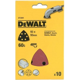 DEWALT DCS355N-XJ Oscillating Multi-Tool 18V Li-Ion Cordless Brushless Battery Powered, Large & DT3091-QZ DT3091-QZ-Hojas lija de detalle