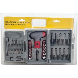 Stalwart 75-4105 Hawk 36-Piece Power Screwdriver Socket and Bit Set