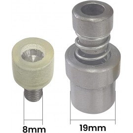 WedDecor Universal Green Hand Press Machine with 10mm Mushroom Studs Installation Dies Tool, Grommet Machine Rivet Tool for DIY Projects Kids Wear Repair Clothing Fabric Designing & Leathercraft