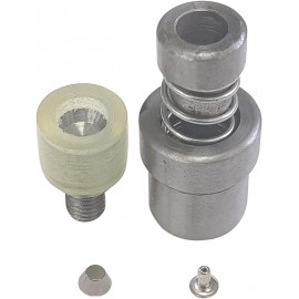 WedDecor Universal Green Hand Press Machine with 10mm Mushroom Studs Installation Dies Tool, Grommet Machine Rivet Tool for DIY Projects Kids Wear Repair Clothing Fabric Designing & Leathercraft