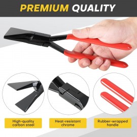 Acymner 3-Piece Sheet Metal Bending Pliers Set | Hand Seamers for Roofers, Plumbers, and Metal Processing Straight, 45° & 90° Metal Bender Tools