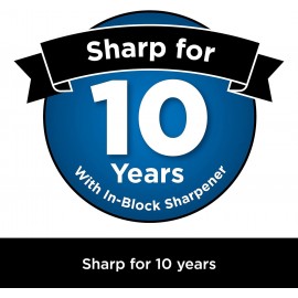 Ninja Foodi StaySharp Knife Block with Integrated Sharpener, 5-Piece Knife Set includes Chef Knife, Bread Knife, Slicing Knife, Utility Knife, Paring Knife, Stainless Steel K32005UK