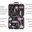 DEKOPRO Drill Set: Tool Set with 8V Pink Cordless Drill, Home Tool Kit with Drill, Hand Tool Kits for Women 126 Piece