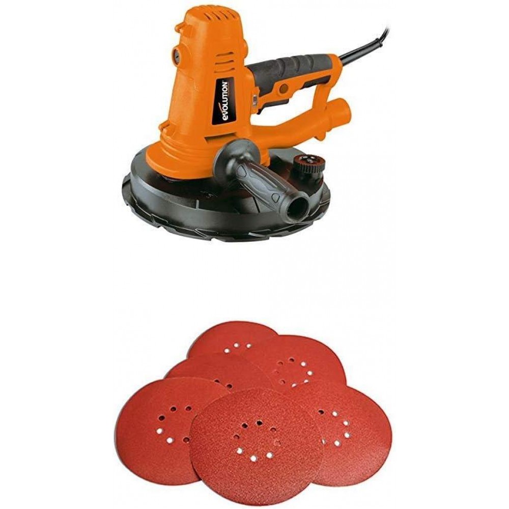 Evolution Power Tools Sanding Discs with 6 Set of 120 Grade