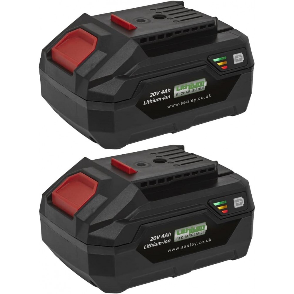Sealey BK04 20V 4Ah Lithium-ion Power Tool Battery Pack Kit for SV20V Series
