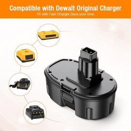3.7Ah 18V DC9096 DC9098 Replacement Battery Compatible with Dewalt 18V XRP DC9098 DC9099 DW9095 DW9096 DW9098 DE9038 Cordless Power Tools Battery-2Packs