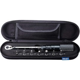 BBB Cycling, TorqueSet Deluxe, Torque Wrench Spanner and Hex Key Set for Road and Mountain Bikes, Repair Kit, Hand Tool, T25 T30 Torx, 2-24 Nm, BTL-173,Black,55 x 292 x 69 mm