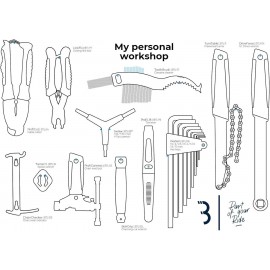 BBB Cycling, TorqueSet Deluxe, Torque Wrench Spanner and Hex Key Set for Road and Mountain Bikes, Repair Kit, Hand Tool, T25 T30 Torx, 2-24 Nm, BTL-173,Black,55 x 292 x 69 mm