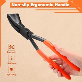 SPEEDWOX 3PCS Hand Seamers Sheet Metal Tools Set Sheet Metal Bender 45°90°180° Metal Roofing Tools Sheet Metal Break Dobladoras De Metal para Roofing for Bending HVAC, Roof Windows and Doors