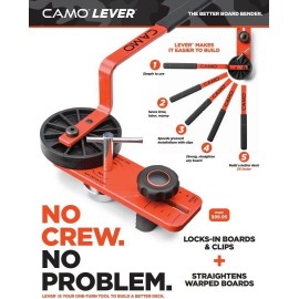 CAMO Lever Deck Board Bending, Straightening and Locking Tool for Faster & Easier Deck Installation