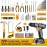 Cordless Drill Tool Kit Set: DEKO 20V Power Drill Tool Box with Battery Electric Drill Driver for Men Home Hand Repair Basic Toolbox Tools Sets Drills Case