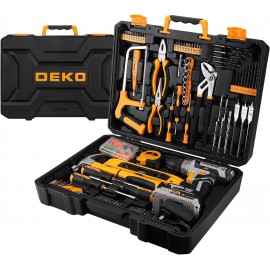 Cordless Drill Tool Kit Set: DEKO 20V Power Drill Tool Box with Battery Electric Drill Driver for Men Home Hand Repair Basic Toolbox Tools Sets Drills Case