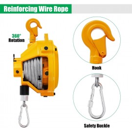 Spring Balancer 9~15kg(20~33lbs) Retractable Spring Tool Balancer Balancer Retractor with 1.5m Wire Rope Hanging Holding Equipment