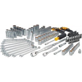 DEWALT Mechanics Tool Set, 1/4 and 3/8 Inch Drive, SAE, 172-Piece (DWMT81533)