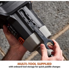 Evolution Power Tools R120MXR-LI (Bare) Cordless Paddle Mixer, Portable, Paddle Included (Perfect for Plaster, Paint, Mortar, Cement) - Battery Not Included