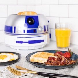 Uncanny Brands Star Wars R2D2 Deluxe Toaster - Lights-Up and Makes Sou