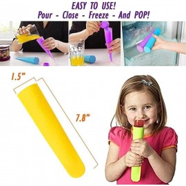 iNeibo Silicone Popsicle Mold -Ice Pop Mould, Ice Lolly Molds with Lid