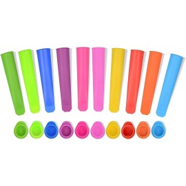 iNeibo Silicone Popsicle Mold -Ice Pop Mould, Ice Lolly Molds with Lid