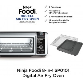 Ninja SP101 Digital Air Fry Countertop Oven with 8-in-1 Functionality,