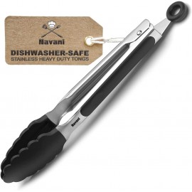 Navani Kitchen Tongs for Cooking | 9inch Tongs Kitchen Silicone tip |