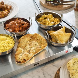 Cooks Professional 4-Section Buffet Warmer | 7.2 Litre Capacity with H