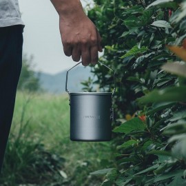 Fire-Maple 0.9L Camping Pot | Lightweight Camp Cookware with Detachabl