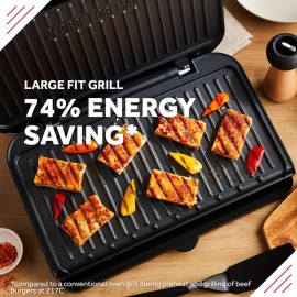 George Foreman Large Electric Fit Grill [Non stick, Healthy, Griddle,