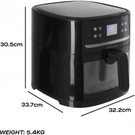 Daewoo Actuate Range, 8 Litre Air Fryer, One Touch Smart Cooking, AI T