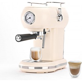 Mcilpoog Espresso Machine with Milk Foam Nozzle, Espresso Coffee Maker