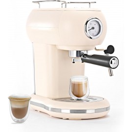 Mcilpoog Espresso Machine with Milk Foam Nozzle, Espresso Coffee Maker