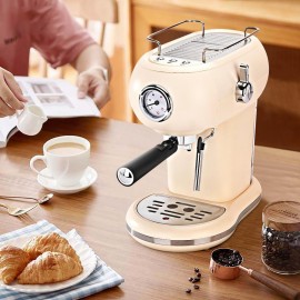 Mcilpoog Espresso Machine with Milk Foam Nozzle, Espresso Coffee Maker