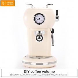 Mcilpoog Espresso Machine with Milk Foam Nozzle, Espresso Coffee Maker