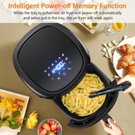 Air Fryer 8 Preset Menus 4.5 QT Digital Airfryer Easy to Use with Adju