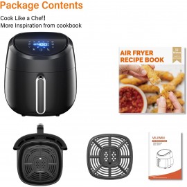 Air Fryer 8 Preset Menus 4.5 QT Digital Airfryer Easy to Use with Adju