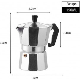 Stovetop Espresso Maker, Italian Moka Pot - Aluminium Coffee Percolato