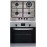SIA 60cm Stainless Steel Digital Single Electric Fan Oven And 4 Burner
