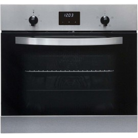 SIA 60cm Stainless Steel Digital Single Electric Fan Oven And 4 Burner