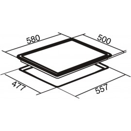 SIA 60cm Stainless Steel Digital Single Electric Fan Oven And 4 Burner