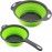 2 Pcs Collapsible Colander with Handle, Colanders & Food Strainers, Si