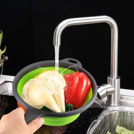 2 Pcs Collapsible Colander with Handle, Colanders & Food Strainers, Si