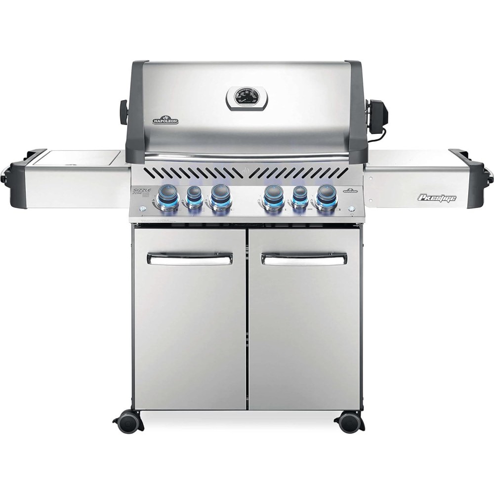 Napoleon P500RSIBPSS-3 Prestige 500 RSIB Propane Gas Grill, sq. in + I