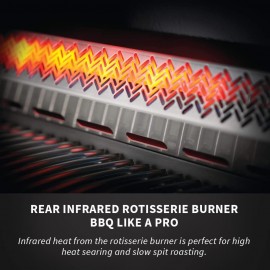 Napoleon P500RSIBPSS-3 Prestige 500 RSIB Propane Gas Grill, sq. in + I